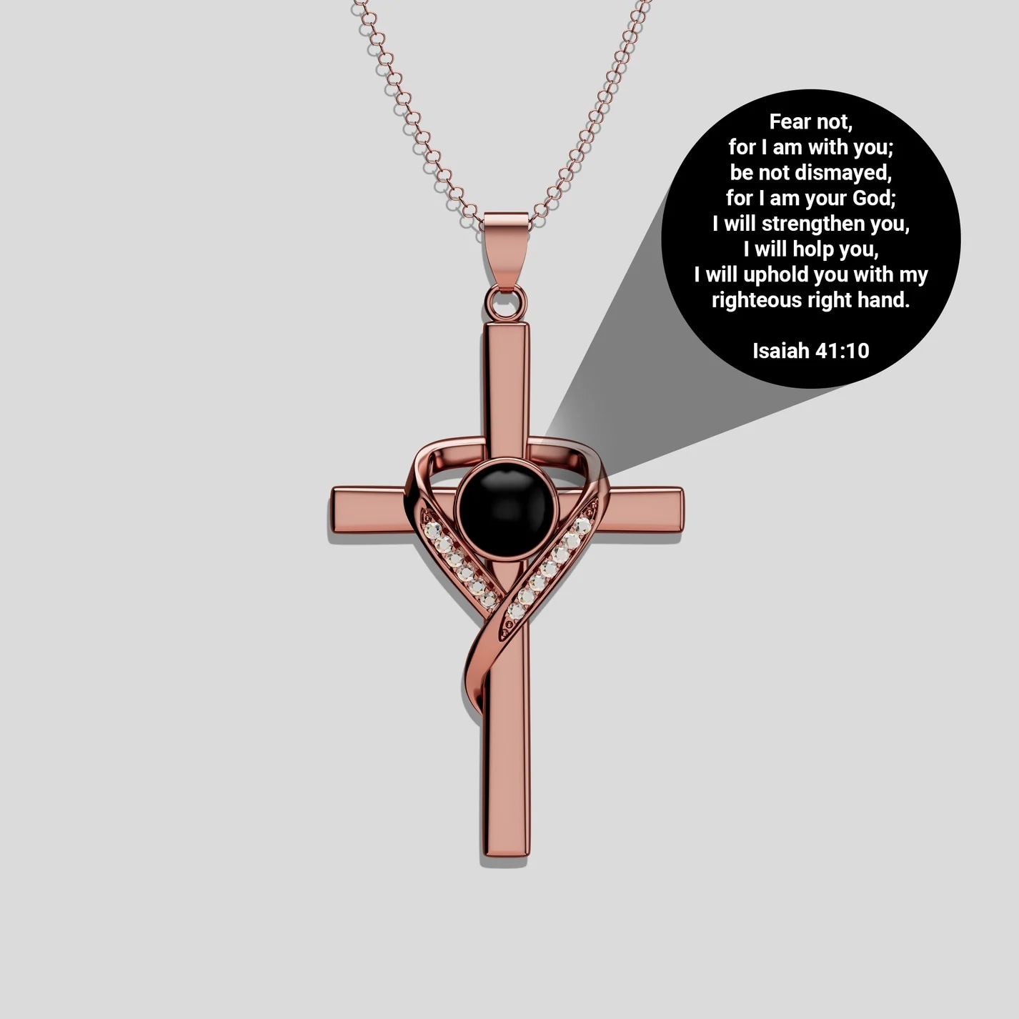 Personalised Sterling Silver Cross Necklace