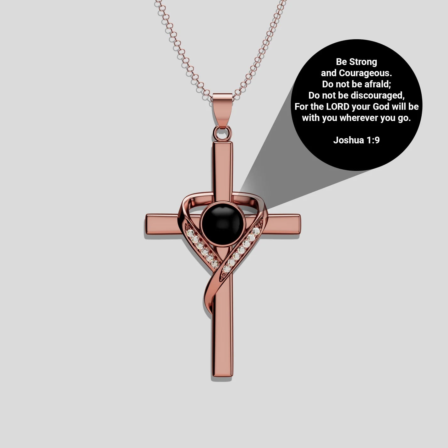 Personalised Sterling Silver Cross Necklace